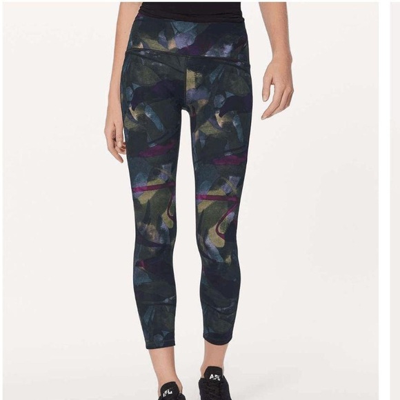 Lululemon Train Times 7/8 Pant aura dark chrome multi/midnight navy - Picture 1 of 11